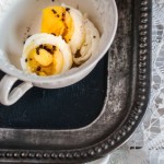 Hard-cooked farm eggs, butter & smoked salt, photo by Liza Gershaman, from The Good Cook's Book of Salt & Pepper