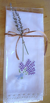 Lavender Tea Towels, a lovely gift, including for yourself